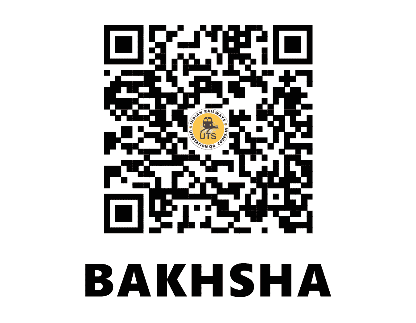 UTS QR Code for BAKHSHA - BKSA (NR - UTTAR PRADESH)